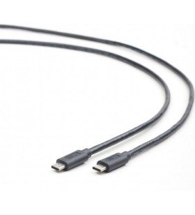 Cablu usb3.1 (type-c) la usb3.1 (type-c)  gembird  1m,  (cm/cm), black, "ccp-usb3.1-cmcm-1m"