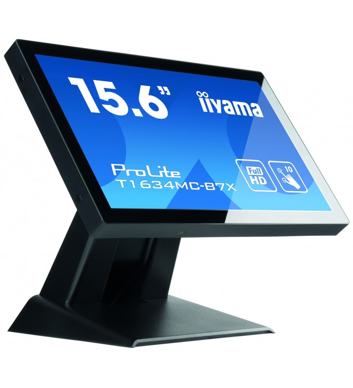 Iiyama prolite t1634mc-b7x monitoare cu ecran tactil 39,6 cm (15.6") 1920 x 1080 pixel negru multi-touch multi-utilizatori