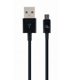 Micro-usb charging and data cable, 1 m, black "cc-usb2p-ammbm-1m"