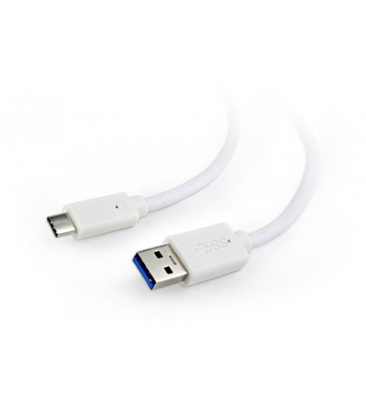 Usb 3.0 am to type-c cable (am/cm), 1 m, white "ccp-usb3-amcm-1m-w"