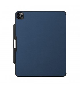 Husa de protectie istyle flip pentru ipad pro 12.9-inch (2020), albastru