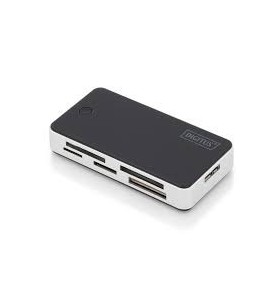 Usb 3.0 card reader with 1m usb a connection cable support ms/sd/sdhc/minisd/m2/cf/md/sdxc cards