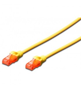 Cat 6 u-utp patch cable cu. pvc/length 1m color yellow