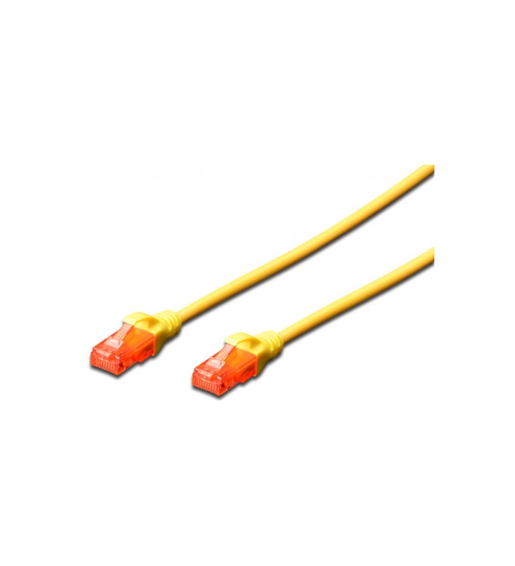 Cat 6 u-utp patch cable cu. pvc/length 1m color yellow