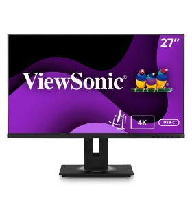 Viewsonic vg2756-4k monitoare lcd 68,6 cm (27") 3840 x 2160 pixel 4k ultra hd negru