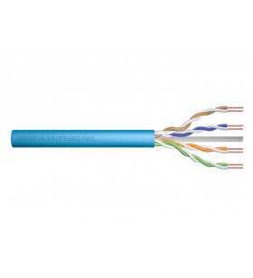 Cat 6a u-utp installation cable, 500 mhz eca (en 50575), awg 23/1, 305 m drum, sx, blue