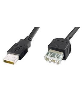 Usb 2.0 extension cable, usb male type a, usb female type a, 3 m