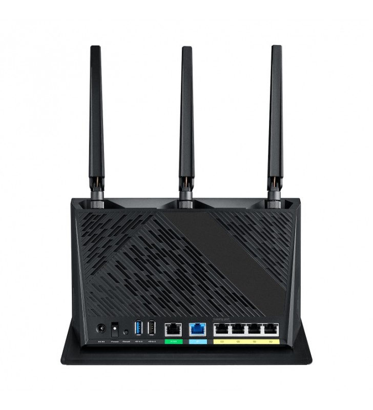 Asus rt-ax86u pro router wireless gigabit ethernet bandă dublă (2.4 ghz/ 5 ghz) negru