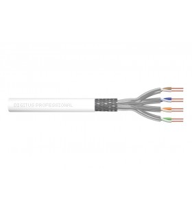 Digitus cat 7 s-ftp installation cable, 305 m, box, awg 26/1, 600 mhz, dca, lszh-3, color ral9003