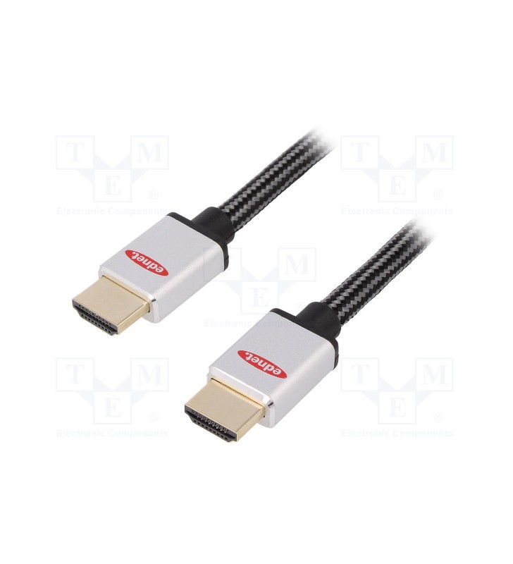Ednet - cable | hdmi 2.0 hdmi plug,both sides 2m  black
