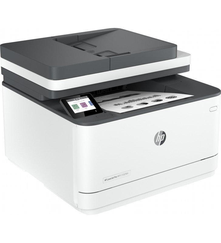 Hp laserjet imprimantă pro mfp 3102fdn, alb-negru, imprimanta pentru firme mici şi medii, imprimare,copiere,scanare,fax,