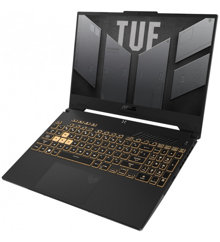 Laptop asus gaming 15.6'' tuf f15 fx507zc4, fhd 144hz, procesor intel® core™ i7-12700h (24m cache, up to 4.70 ghz), 8gb ddr4, 512gb ssd, geforce rtx 3050 4gb, no os, jaeger gray