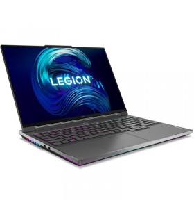 Laptop lenovo gaming 16'' legion 7 16iax7, wqxga ips 165hz g-sync, procesor intel® core™ i7-12800hx (25m cache, up to 4.80 ghz), 32gb ddr5, 1tb ssd, geforce rtx 3070 ti 8gb, no os, storm grey, 3yr onsite premium care