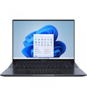 Ultrabook asus 16'' zenbook pro 16x oled ux7602zm, 4k touch, procesor intel® core™ i7-12700h (24m cache, up to 4.70 ghz), 16gb ddr5, 1tb ssd, geforce rtx 3060 6gb, win 11 pro, tech black