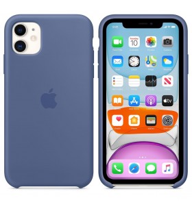 Iphone 11 silicone case/linen blue