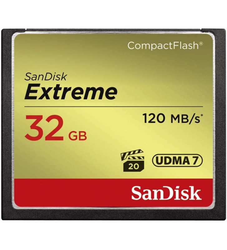 Sandisk sdcfxsb-032g-g46 sandisk compact flash extreme 32gb udma7 (transfer 120mb/s)
