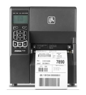 Dt printer zt230 203 dpi, euro and uk cord, serial, usb, int 10/100, peel