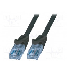 Logilink cp3013u logilink - patch cable cat.6a 10ge home u/utp econline black 0,25m