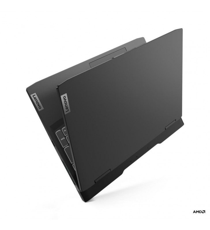 Laptop Lenovo IdeaPad Gaming 3 15ARH7, AMD Ryzen 5 6600H, 15,6 inchi, RAM 16 GB, SSD 512 GB, nVidia GeForce RTX 3050 4 GB, fără sistem de operare, gri Onyx