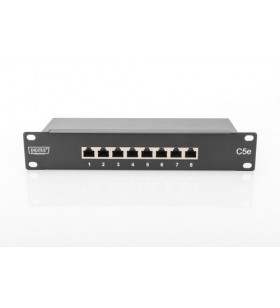 Digitus dn-91508s-g digitus patch panel 10 8-port cat.5e shielded 1u complete lsa, tray, grey