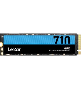 Lexar nm710 1tb ssd, m.2 2280 pcie gen4x4 nvme internal ssd, up to 5000mb/s read, 4500mb/s write, internal solid state drive for pc, laptop, and gamers (lnm710x001t-rnnng)