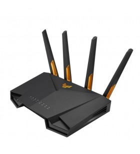 ASUS TUF Gaming AX3000 V2 router wireless Gigabit Ethernet Bandă dublă (2.4 GHz/ 5 GHz) Negru, Portocală