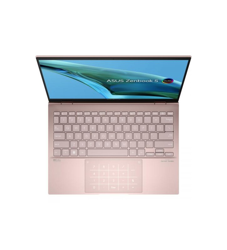 Laptop asus zenbook s um5302ta-lx295w, amd ryzen 5 6600u, 14.5inch touch, ram 8gb, ssd 512gb, amd radean graphics 660, windows 11, vestige beige
