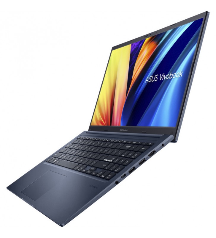 Laptop asus 15.6'' vivobook 15 x1502za, fhd, procesor intel® core™ i7-1260p (18m cache, up to 4.70 ghz), 16gb ddr4, 512gb ssd, intel iris xe, no os, quiet blue