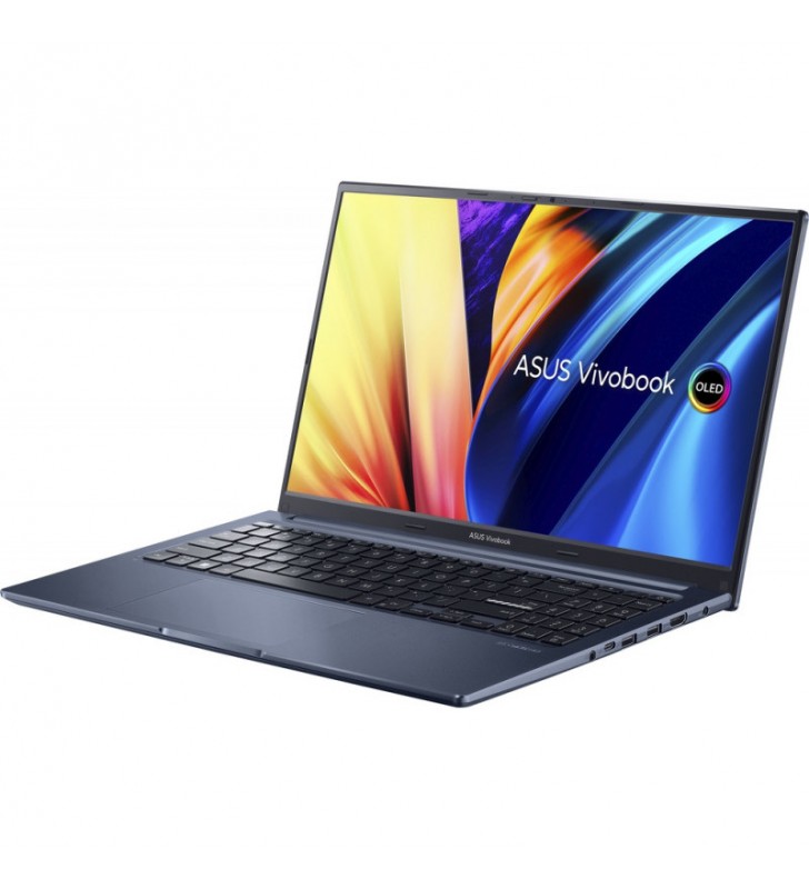Laptop asus 15.6'' vivobook 15x oled m1503qa, fhd, procesor amd ryzen™ 5 5600h (16m cache, up to 4.2 ghz), 8gb ddr4, 1tb ssd, radeon, no os, quiet blue