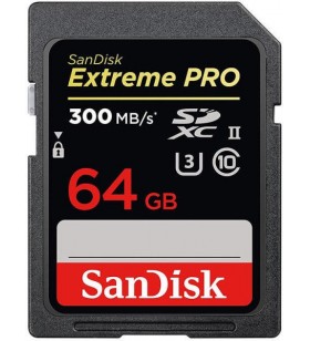 Sandisk sdxc extreme pro 64gb c10/uhs-ii/u3