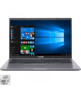 Laptop asus x509ja cu procesor intel® core™ i3-1005g1 pana la 3.40 ghz, 15.6", full hd, 4gb, 256gb ssd, intel® uhd graphics, windows 10 home, slate gray