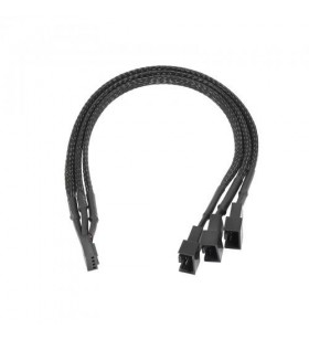 Cablu akyga ak-ca-65,4 pinfemale - 2x 4 pin male + 1x 3 pin male, 0.25m, black