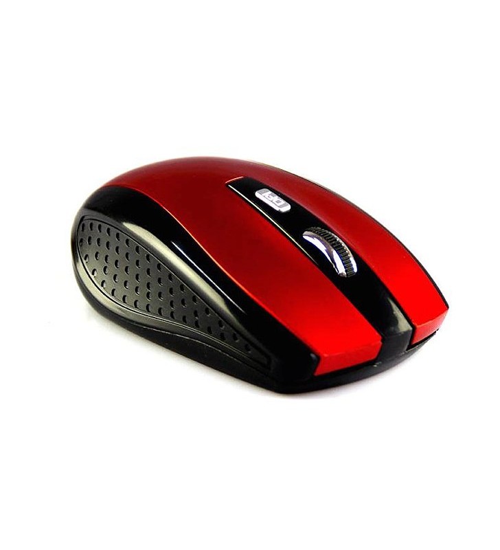 Mediatech mt1113r raton pro - wireless optical mouse, 1200 cpi, 5 buttons, color red