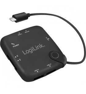 Logilink ua0345 logilink - micro-usb otg (on-the-go) multifunction hub and card reader