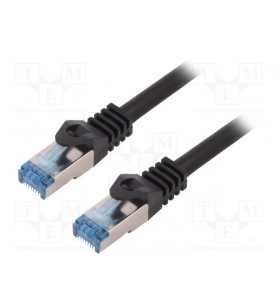 Logilink cq4073s logilink - cat.6a patch cable made from cat.7 raw cable, black, 5m