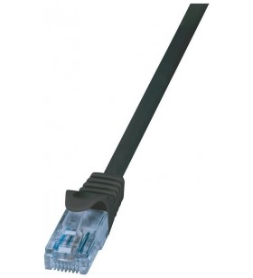 Logilink cp3083u logilink - patch cable cat.6a 10ge home u/utp econline black 7,50m