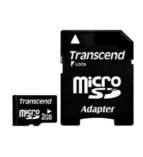 Memory card microsd transcend 300s 2gb, class 10, uhs-i u1 + adaptor sd