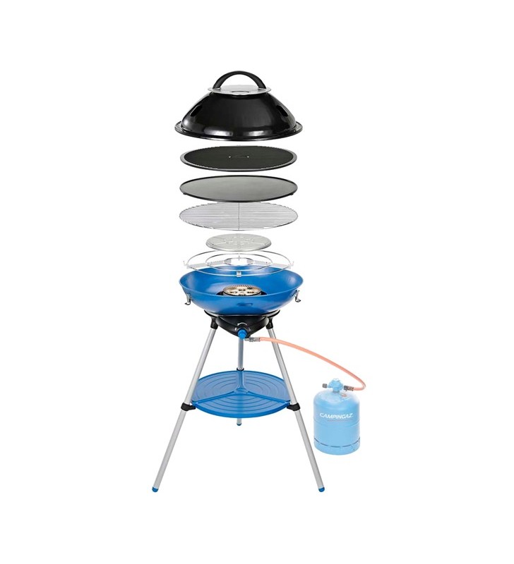 Plita pe gaz campingaz party grill 600 r, gratar pe gaz (negru/albastru, 50 mbar)