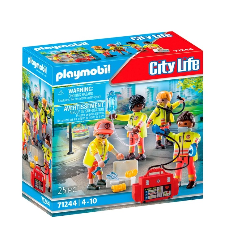 Playmobil 71244 city life - echipa de salvare, jucarie de constructie