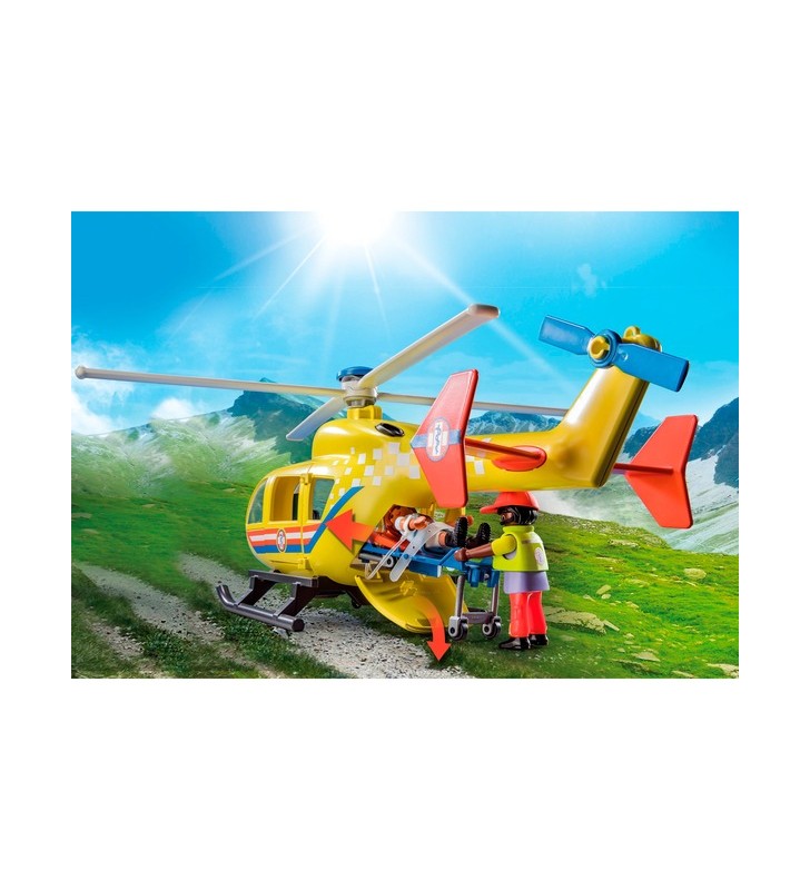 Playmobil 71203 city life - elicopter de salvare, jucărie de construcție