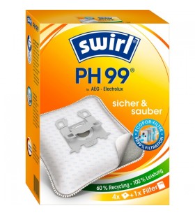 Sac aspirator swirl ph99 ecopor (4 saci, 1 filtru de evacuare)