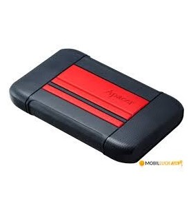 Apacer ap2tbac633r-1 external hdd apacer ac633 2.5 2tb usb 3.1, shockproof military grade, red