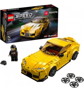 Jucărie de construcție lego 76901 speed ​​​​champions toyota gr supra (galben negru)