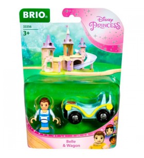 Brio disney princess belle cu vagon, vehicul de jucărie
