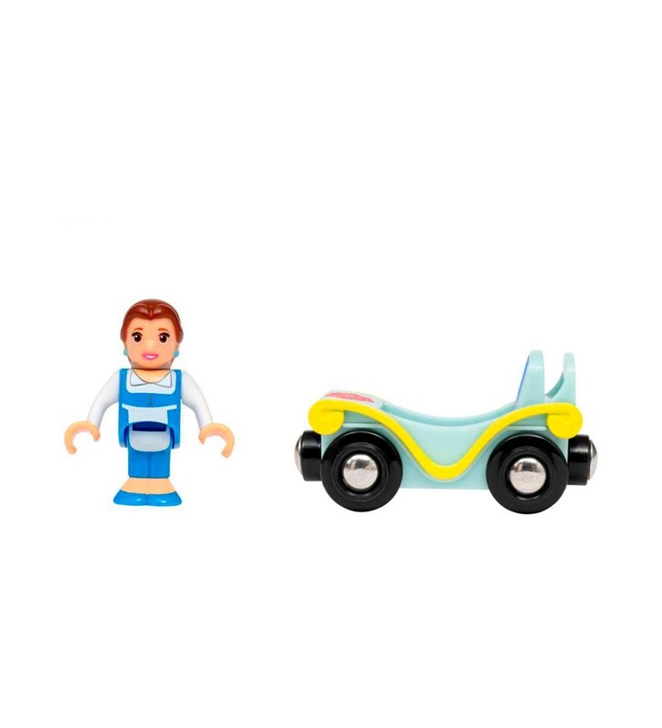 Brio disney princess belle cu vagon, vehicul de jucărie