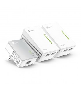 Tp-link tl-wpa4220t kit adaptoare de rețea pentru linii de alimentare cu electricitate 300 mbit/s ethernet lan wi-fi alb 3 buc.