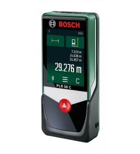 Bosch plr 50 c telemetru laser negru, verde 50 m