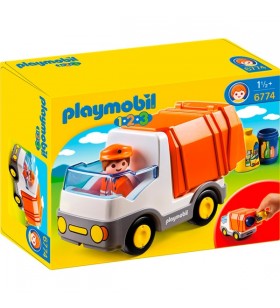 Playmobil 6774 1.2.3 camion de gunoi, jucarie de constructie