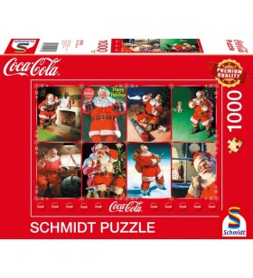 Jocuri schmidt coca-cola - moș crăciun, jigsaw puzzle (1000 bucăți)