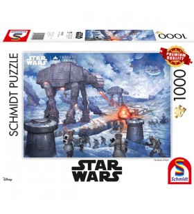 Jocuri Schmidt Thomas Kinkade Studios: Star Wars - Bătălia de la Hoth, Puzzle (1000 bucăți)